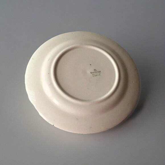 Homer Laughlin Blue Willow USA Flow Blue Dinner Plate Vintage Oriental C58N8 Vtg - Picture 2 of 12